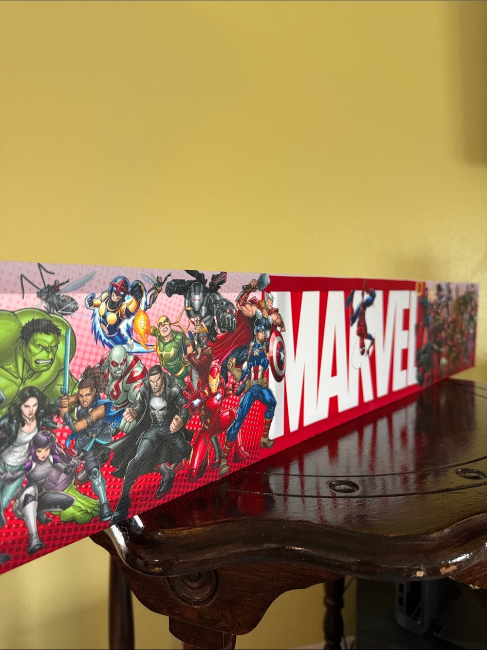 Marvel Red and White Superhero Banner Wall Art - Picture 2 of 11